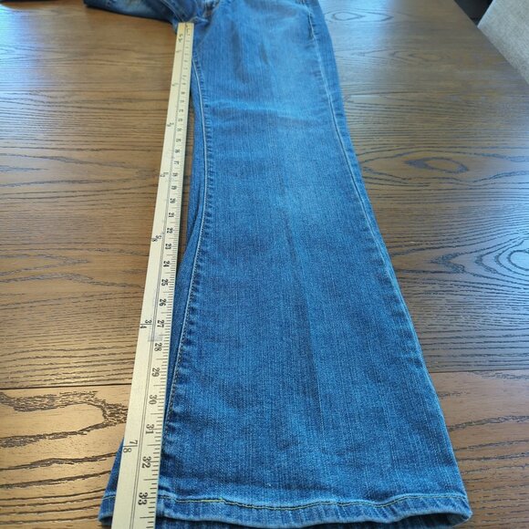 Vintage Y2K Levi’s 519 Flare Jeans Women’s Sz 13 Long Stretch Slim Fit Mid rise - Picture 14 of 15